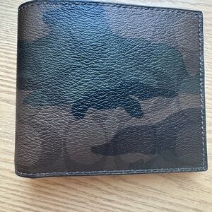 Camouflage Coach Leather Wallet